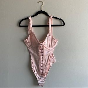 For Love and Lemons Satin Bodysuit